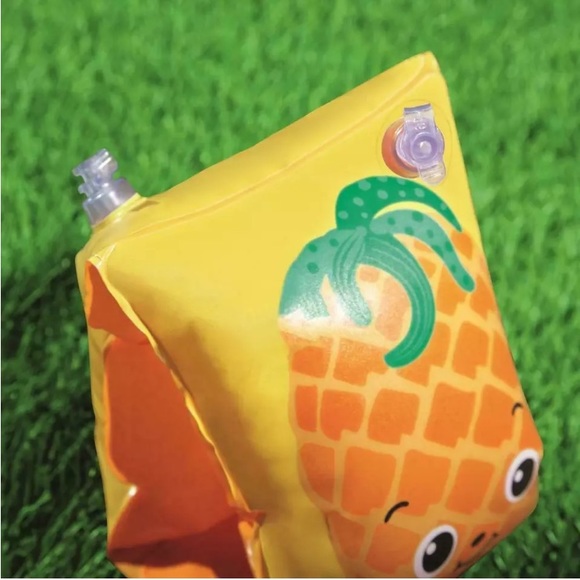Bestway H20 GO Fruitastic Floating  Arm Bands Size 9” x 6” Pineapple Floaty - Picture 5 of 5